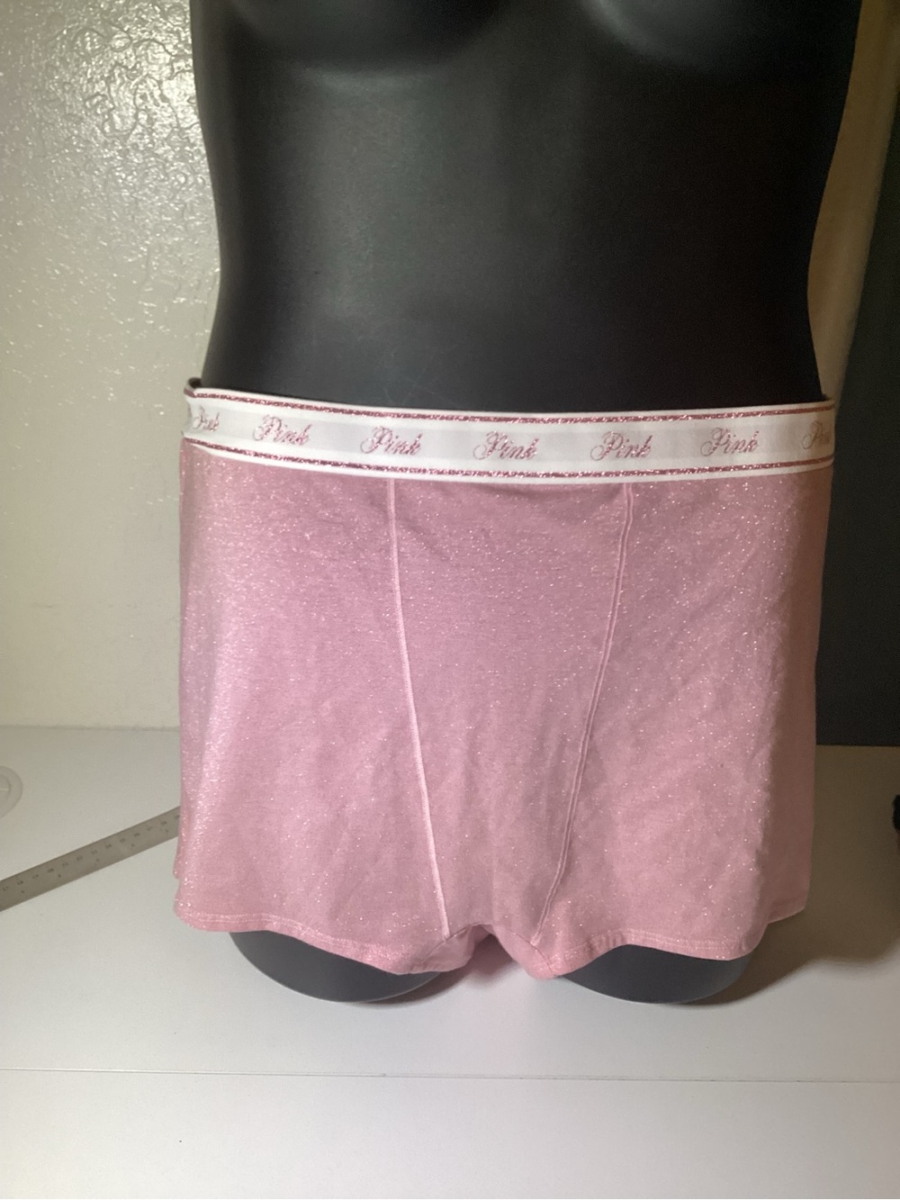 PINK Victoria's Secret Shimmery Pink Men's Boxer Briefs